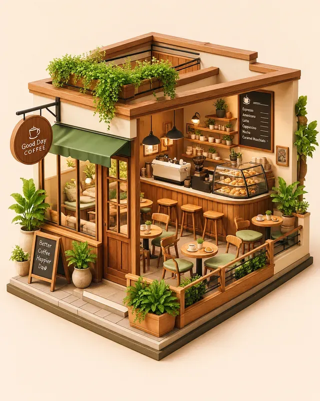 Isometric 3D Diorama Generator