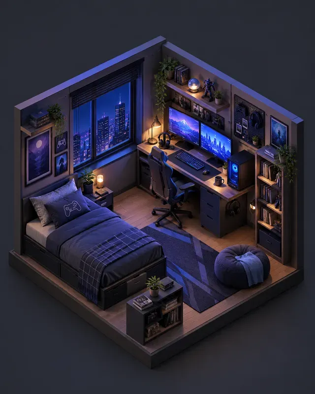 Isometric 3D Diorama Generator