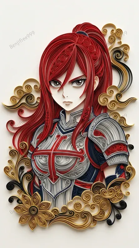 3D Paper Quilling Comic Portraits