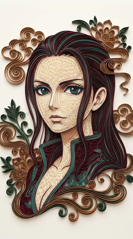 3D Paper Quilling Comic Portraits