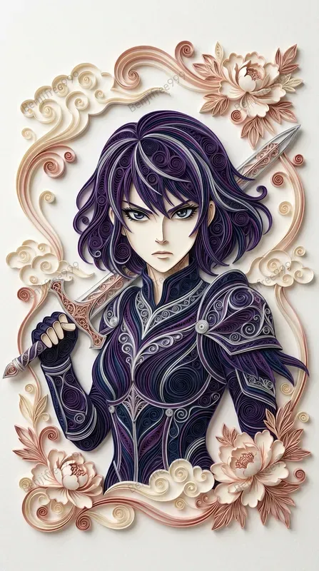 3D Paper Quilling Comic Portraits