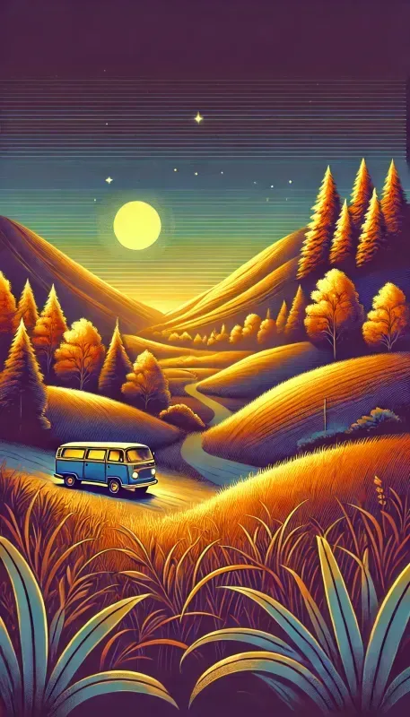 Cinematic Cartoonstyle Night Landscapes