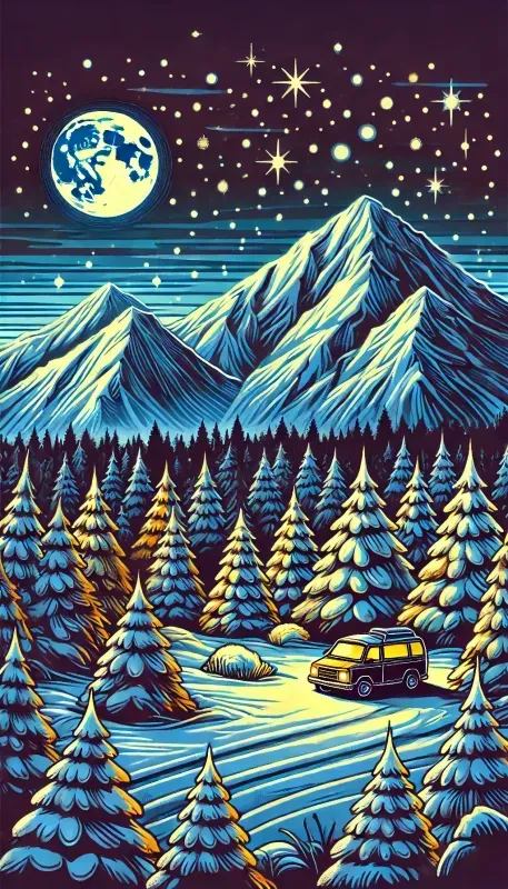Cinematic Cartoonstyle Night Landscapes