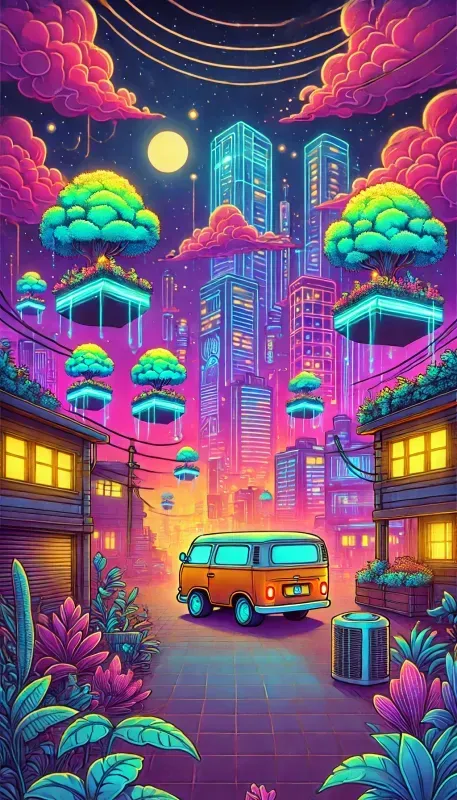 Cinematic Cartoonstyle Night Landscapes