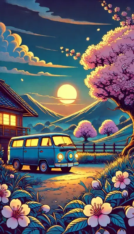 Cinematic Cartoonstyle Night Landscapes