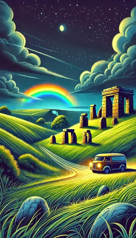 Cinematic Cartoonstyle Night Landscapes