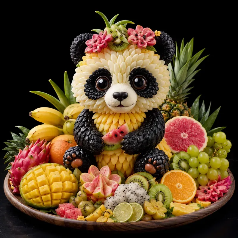 Fantasy Fruit Animal Sculptures