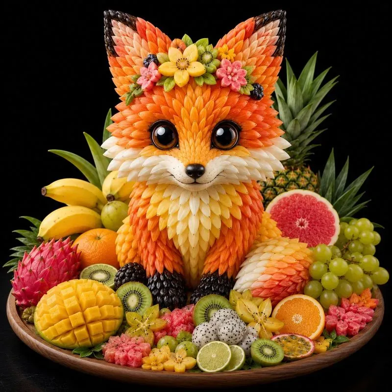 Fantasy Fruit Animal Sculptures