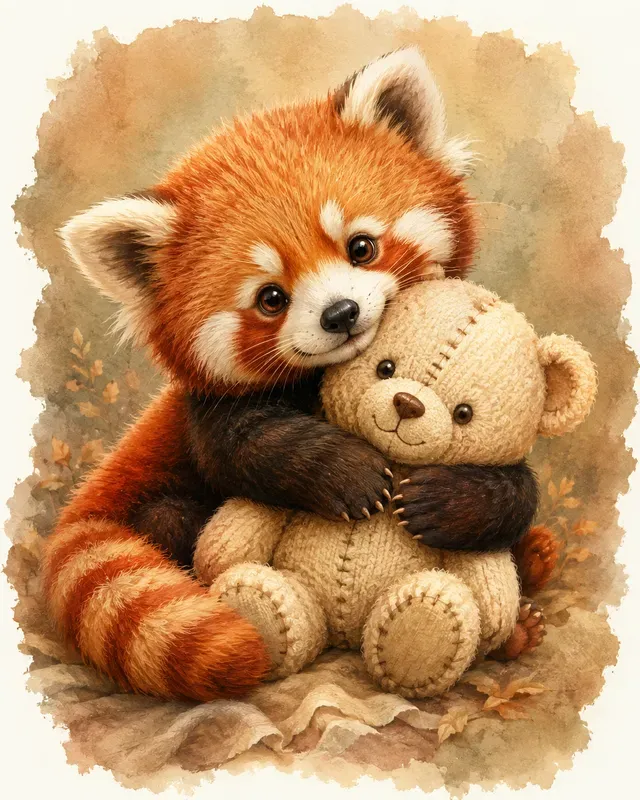 Whimsical Animal Plush Friend Portraits