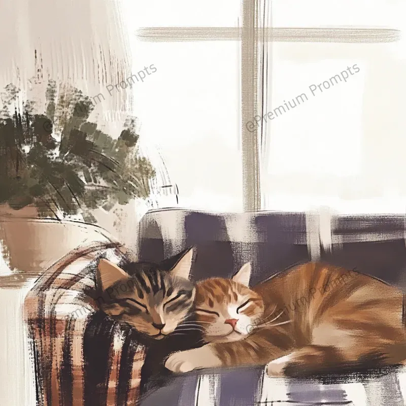 Whimsical Paintings Of Kitten Life