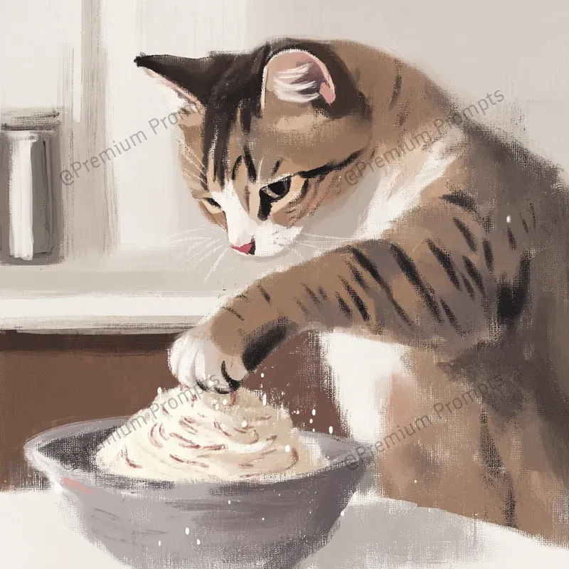 Whimsical Paintings Of Kitten Life