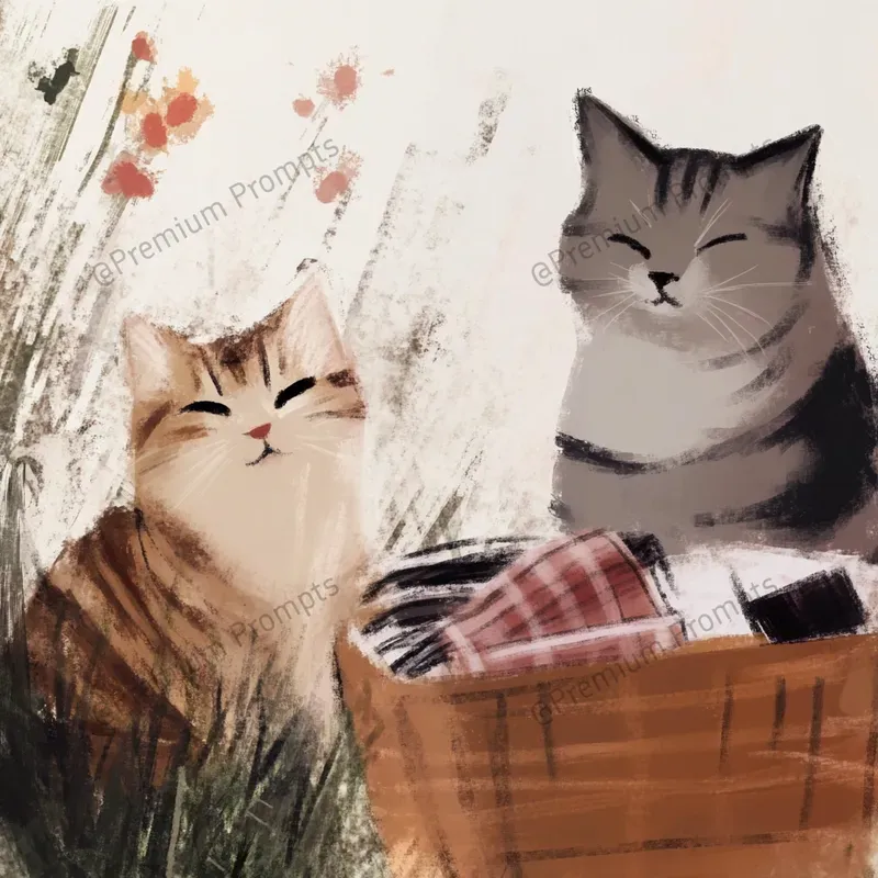 Whimsical Paintings Of Kitten Life