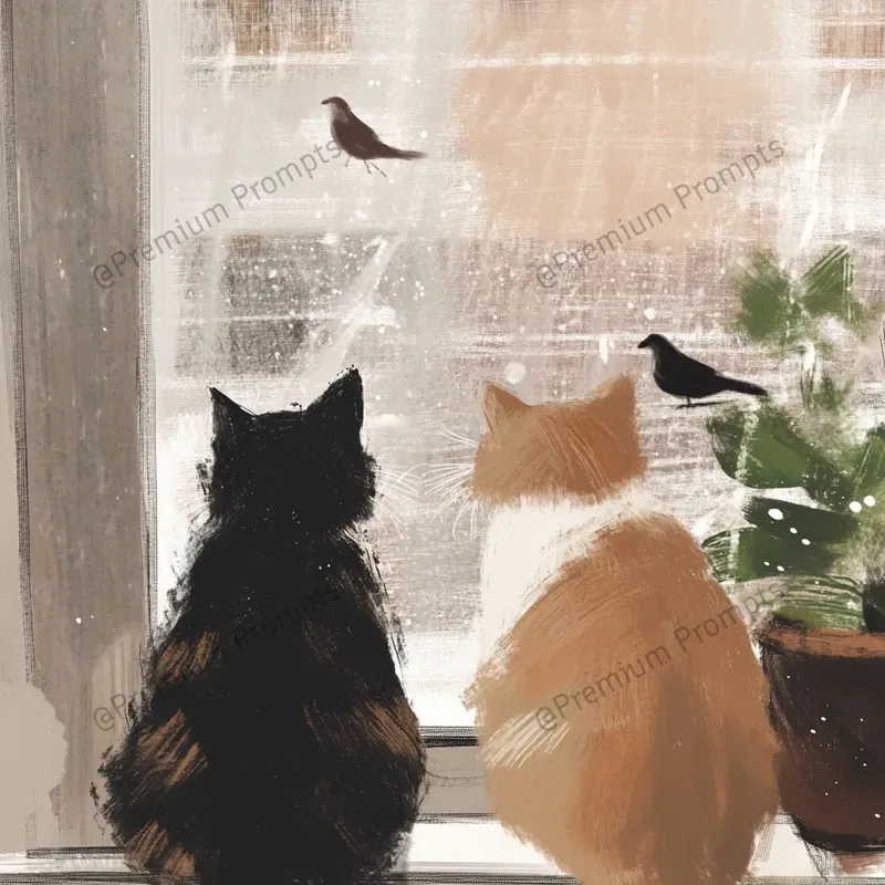 Whimsical Paintings Of Kitten Life