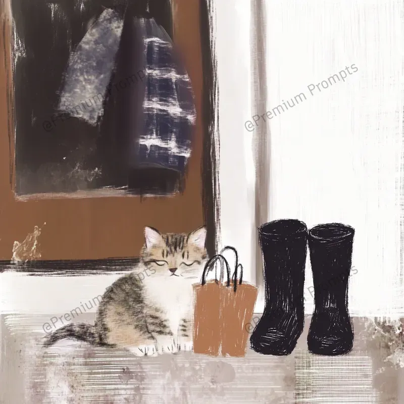Whimsical Paintings Of Kitten Life
