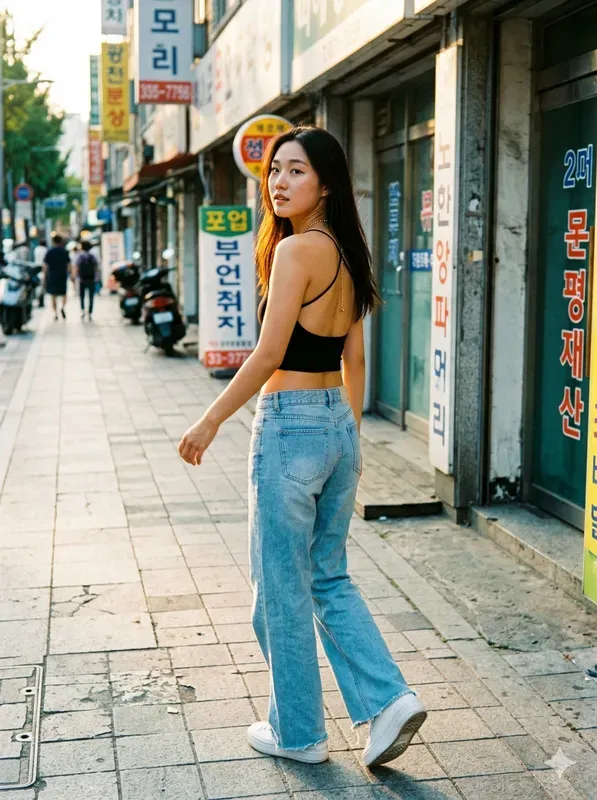 Y2k Seoul Street Look Back Film Shots