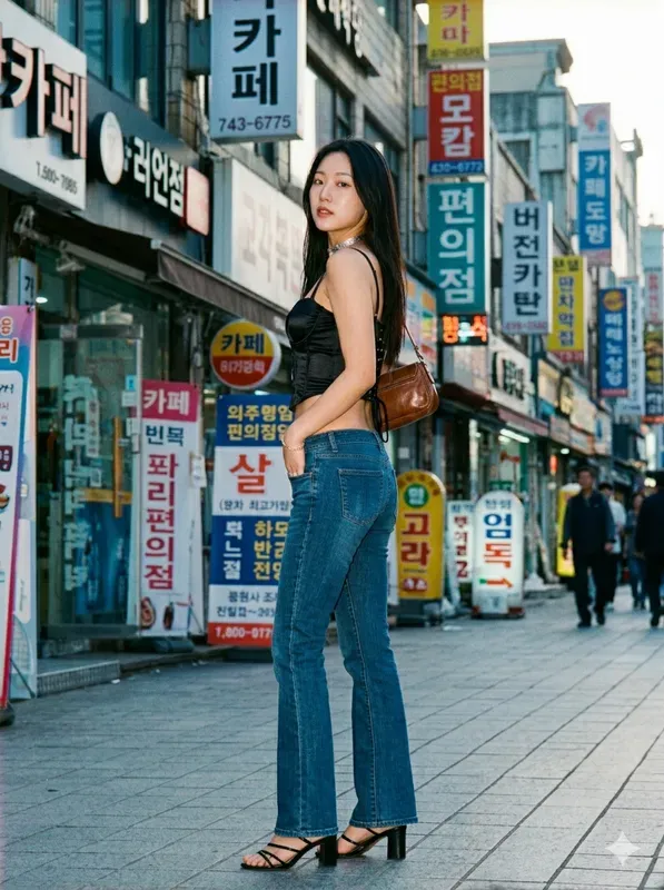 Y2k Seoul Street Look Back Film Shots