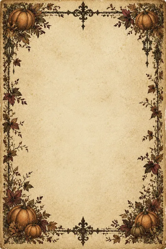Gothic Halloween Journal Borders