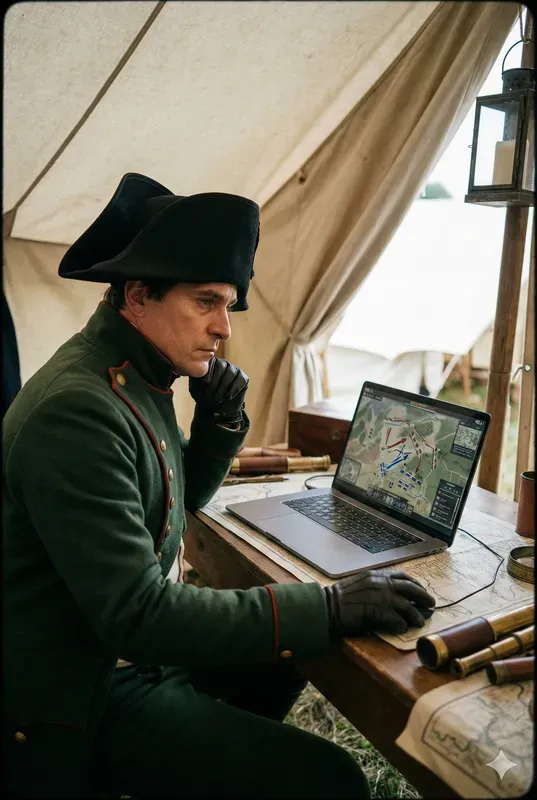 Historical Figures Using Modern Tech