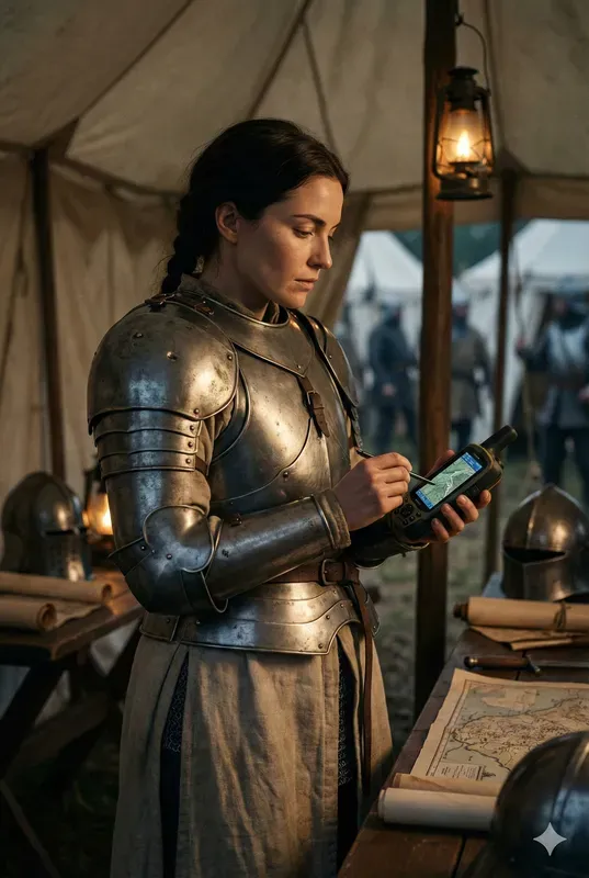 Historical Figures Using Modern Tech