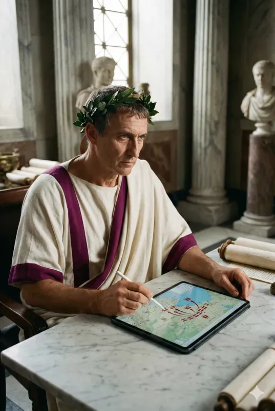 Historical Figures Using Modern Tech