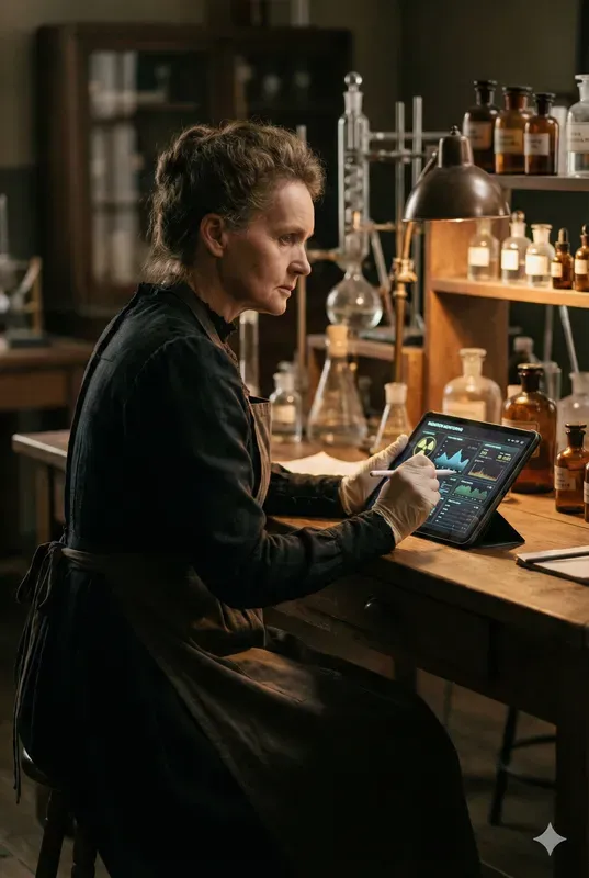 Historical Figures Using Modern Tech
