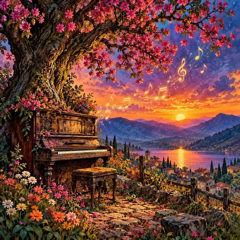 Musical Countryside Art