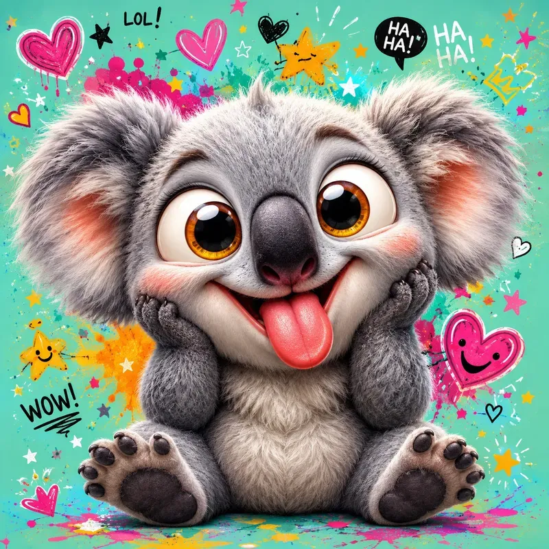 Goofy Cute Animal Poster Packs