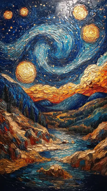 Vibrant Art Inspired By Masters