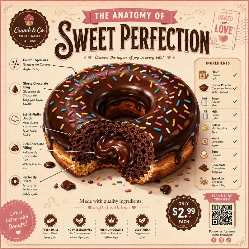 Anatomy Of Food Infographic Generator