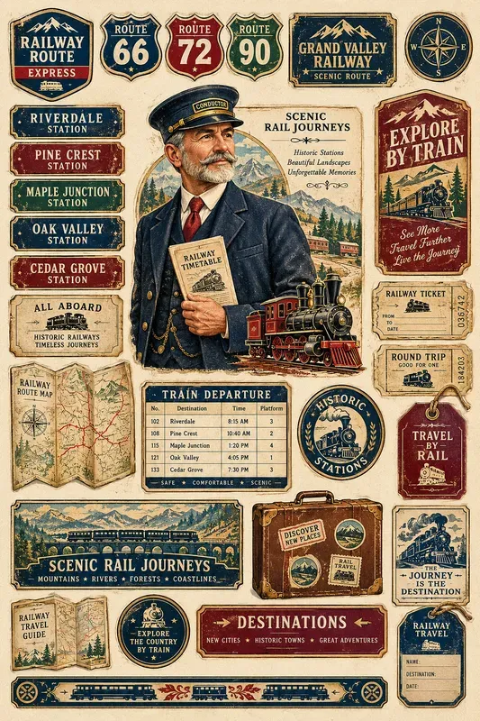 Vintage County Map Ephemera