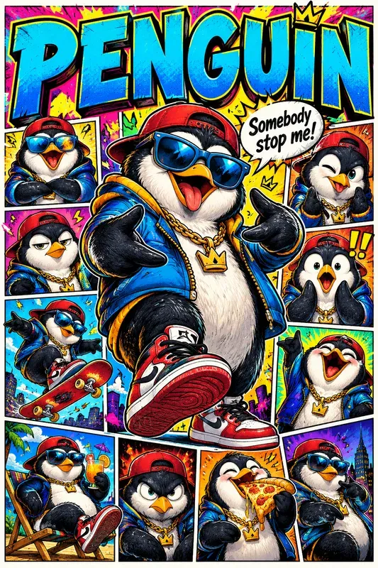 Comic Character Collage Posters