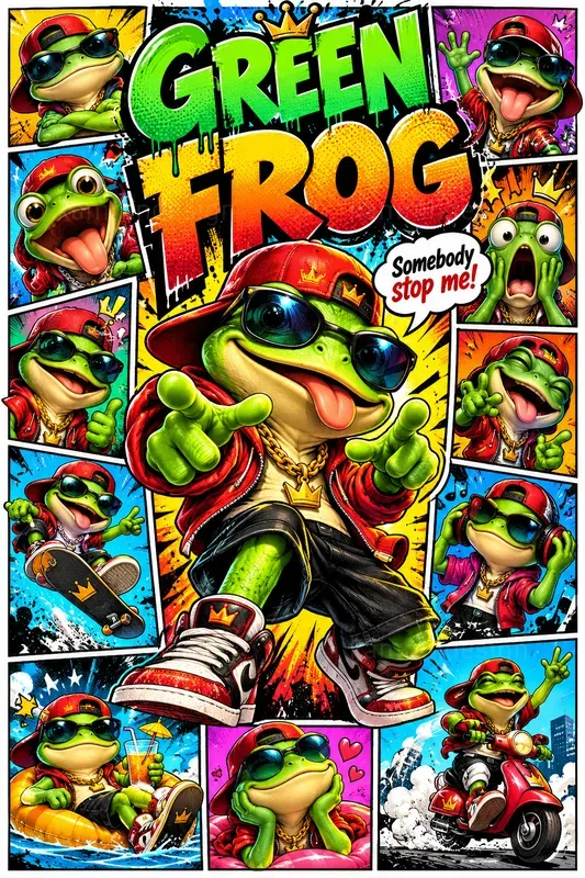 Comic Character Collage Posters