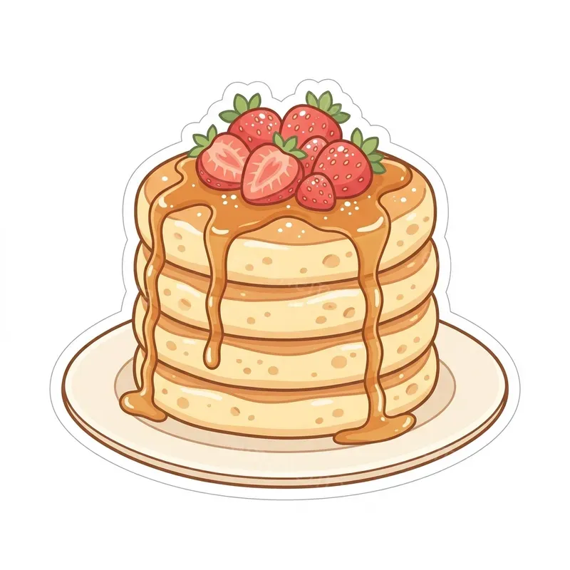Warm Pastel Color Food Stickers