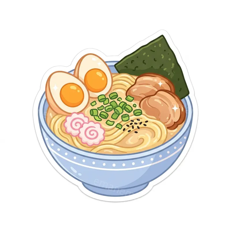 Warm Pastel Color Food Stickers
