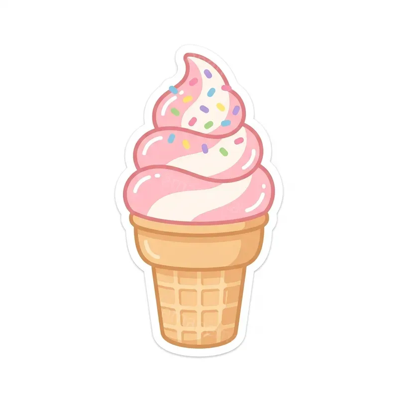 Warm Pastel Color Food Stickers
