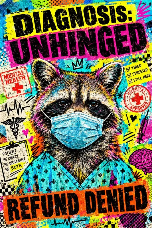 Ironic Medical Animal Poster Designs