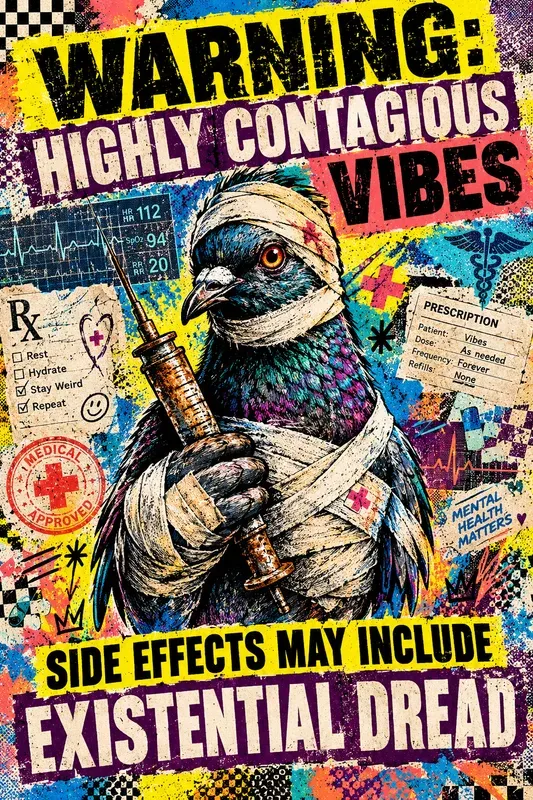 Ironic Medical Animal Poster Designs