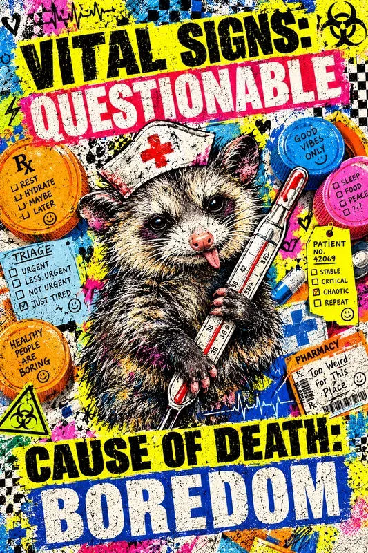 Ironic Medical Animal Poster Designs