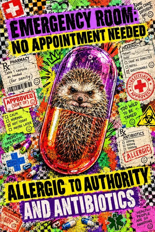 Ironic Medical Animal Poster Designs