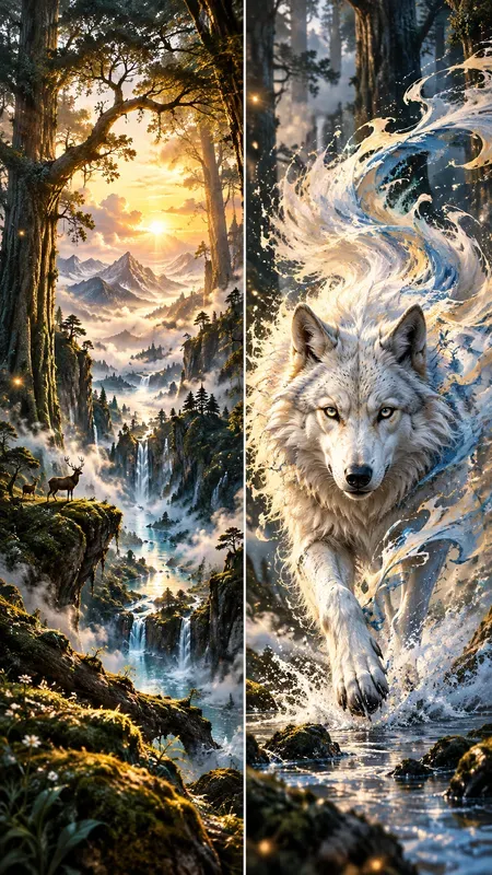 Cinematic Diptych Art Generator