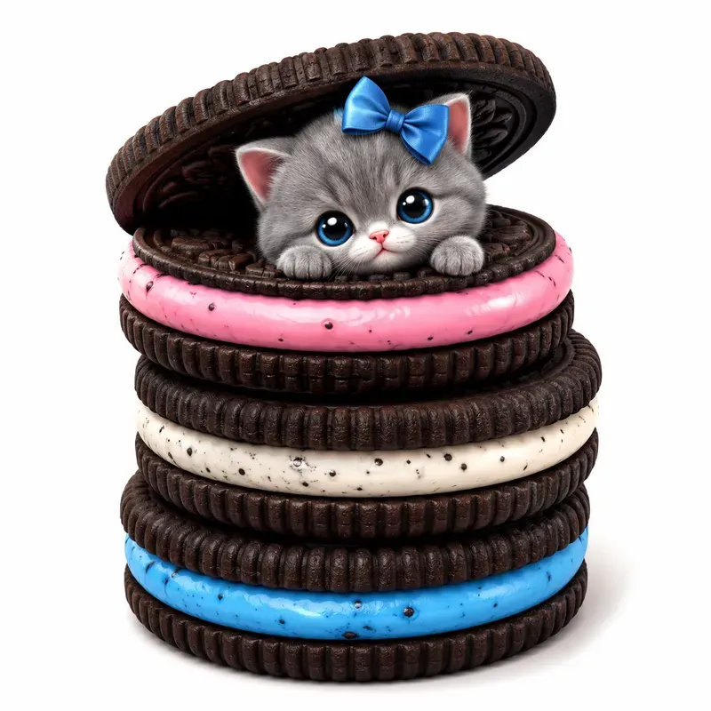 Cute Cookie Character Stacks