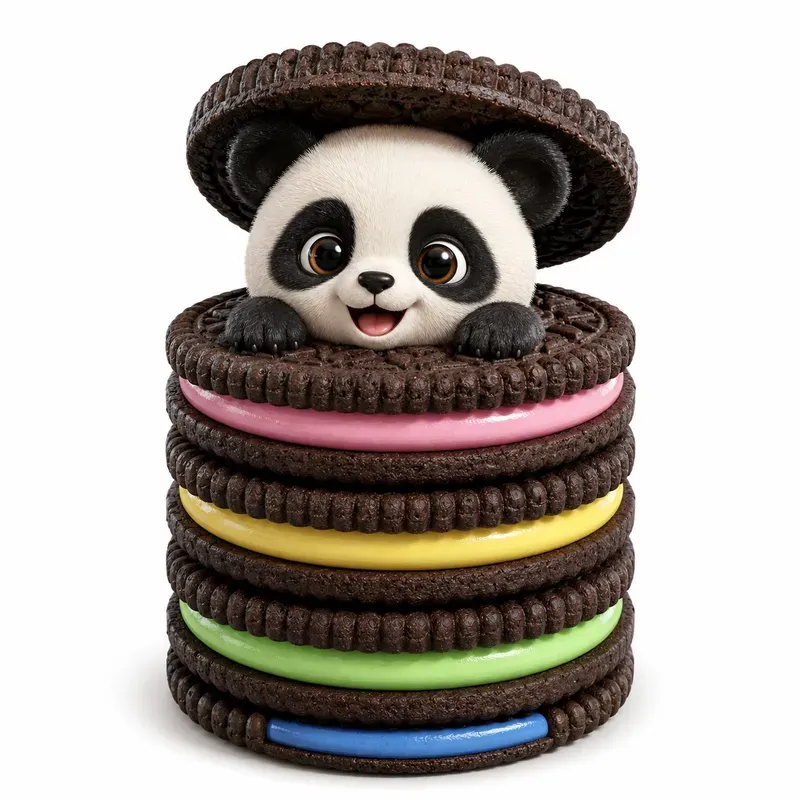 Cute Cookie Character Stacks
