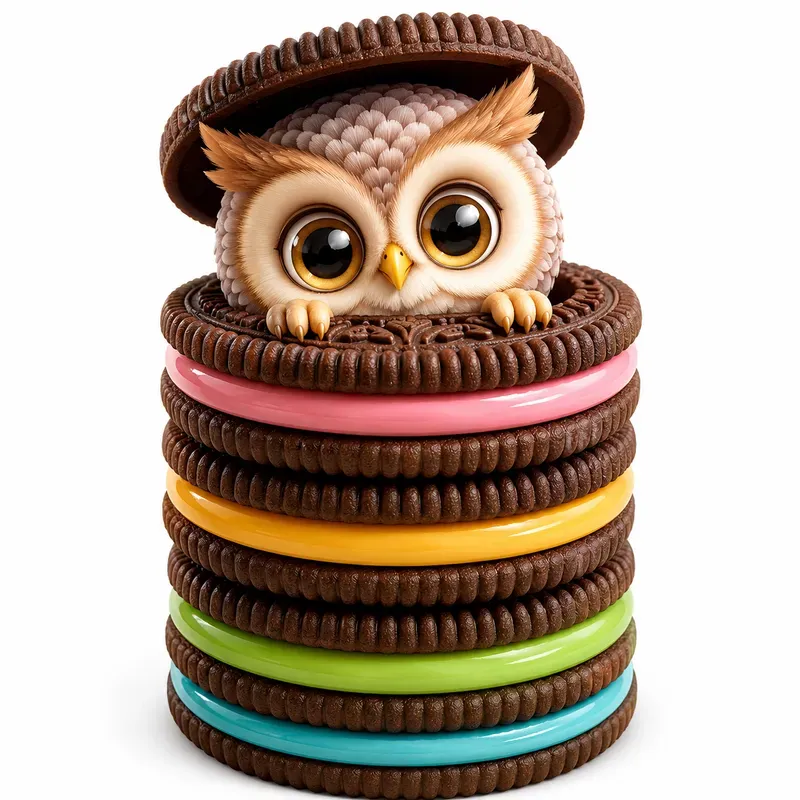 Cute Cookie Character Stacks