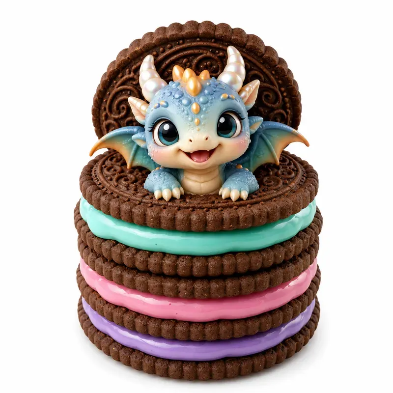 Cute Cookie Character Stacks