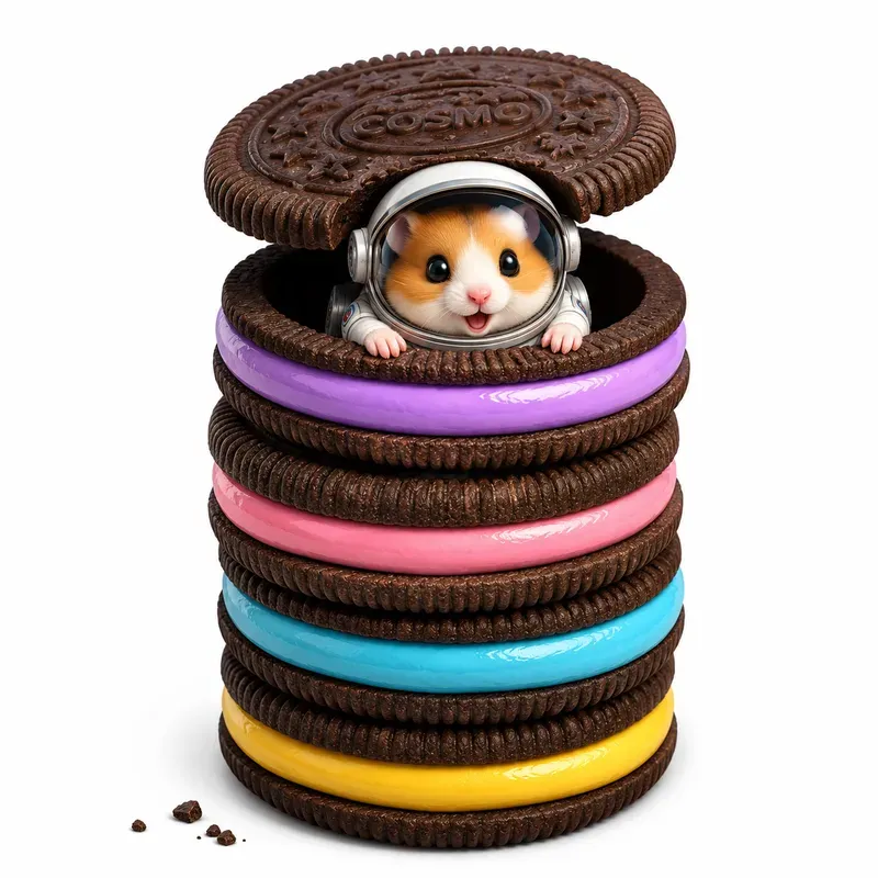 Cute Cookie Character Stacks
