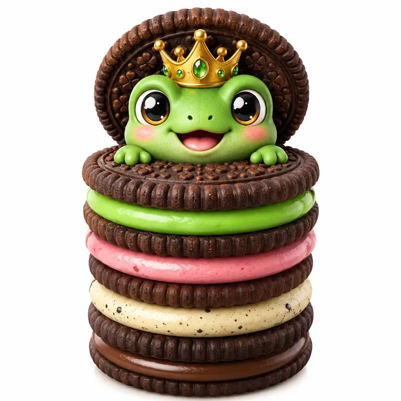 Cute Cookie Character Stacks