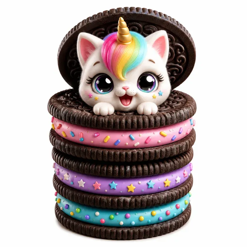 Cute Cookie Character Stacks