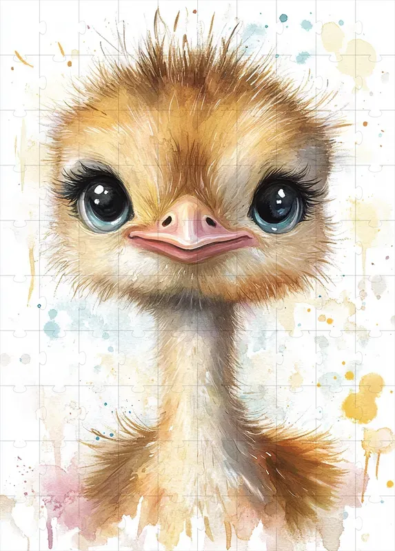 Watercolor Baby Birds