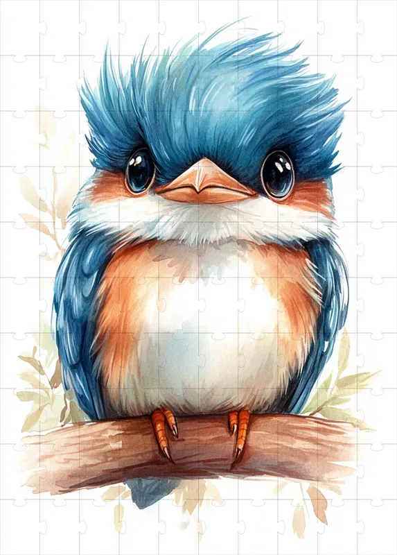 Watercolor Baby Birds