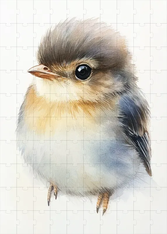 Watercolor Baby Birds